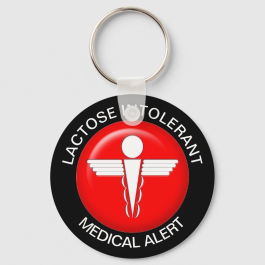 Lactose Intolerant Schlüsselanhänger (Vorderseite)