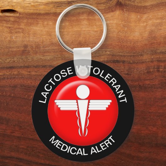 Lactose Intolerant Schlüsselanhänger (Vorderseite)
