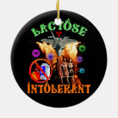 Lactose-Intoleranz Ironisch-Sarcastic Halloween Cr Keramik Ornament (Hinten)