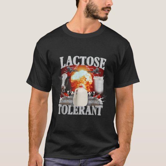 Lactose Intoleranz-Shirt T-Shirt (Vorderseite)