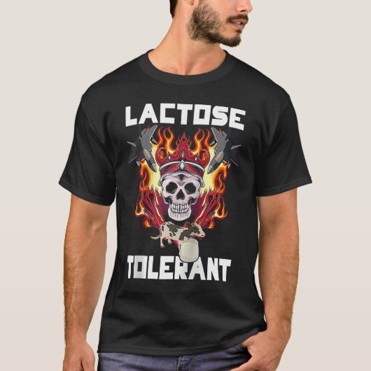 Lactose-tolerant Trendy Meme Raglan Baseball T-Shirt (Vorderseite)
