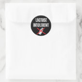 Lactoseintoleranz Runder Aufkleber (Tasche)