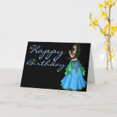 Lacy Belly Dancer Karte (Gelbe Blume)