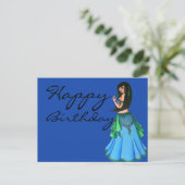 Lacy Belly Dancer Postkarte (Stehend Vorderseite)