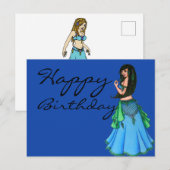 Lacy Belly Dancer Postkarte (Vorne/Hinten)