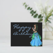 Lacy Belly Dancer Postkarte (Stehend Vorderseite)