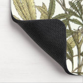 Lacy-Blätter - Blume und Grünflächen Mousepad (Ecke)