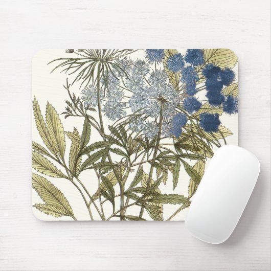 Lacy-Blätter - Blume und Grünflächen Mousepad (Mit Mouse)