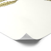 Lacy-Blätter - Blume und Grünflächen Poster (Ecke)