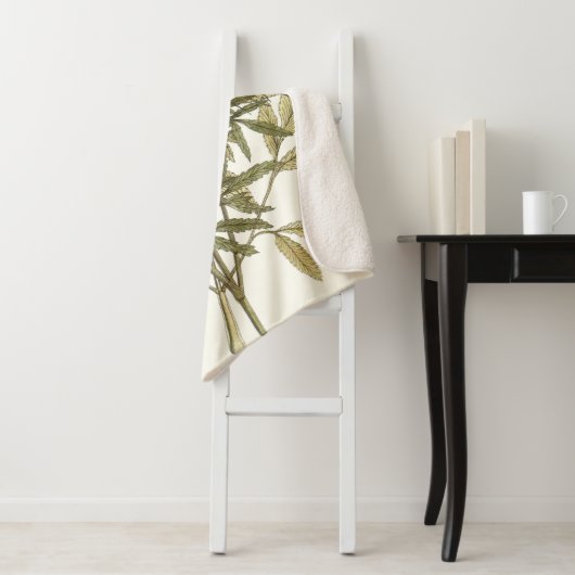 Lacy-Blätter - Blume und Grünflächen Sherpadecke (Beispiel)