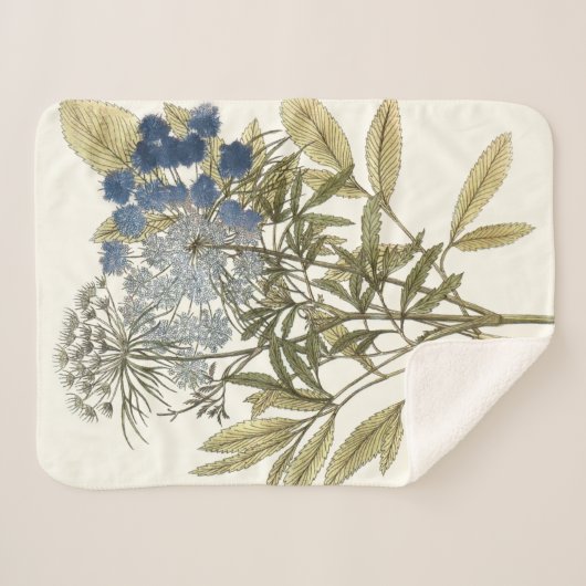 Lacy-Blätter - Blume und Grünflächen Sherpadecke (Vorderseite (Horizontal))