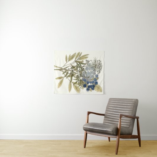 Lacy-Blätter - Blume und Grünflächen Wandteppich (Beispiel (Horizontal))