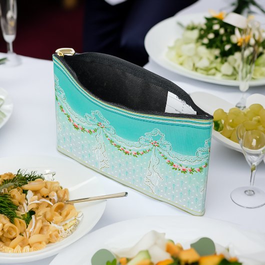 Lacy Bowknots Pendents Rose Wedding Bridemaid Zubehörtasche