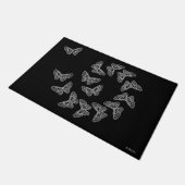Lacy Butterflies Doormat Fußmatte (Schrägansicht)