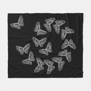 Lacy Butterflies Fleece Blanket