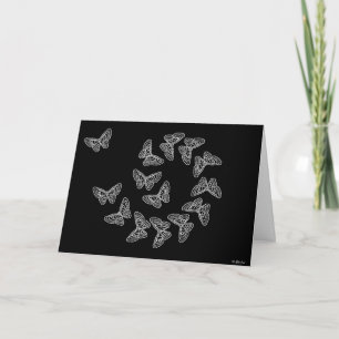 Lacy Butterflies Grußkarte Karte