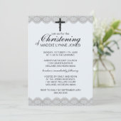 Lacy Christening, Taufe oder Dedication-Einladung Einladung (Stehend Vorderseite)