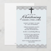 Lacy Christening, Taufe oder Dedication-Einladung Einladung (Vorne/Hinten)