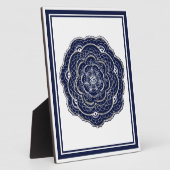 Lacy Crochet Look Doily Hand Drawing Blume Doodle Fotoplatte (Seite)