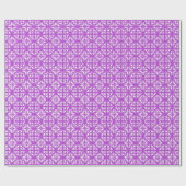 Lacy cutwork - weiß über amythytisch lila geschenkpapier (Flach)
