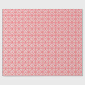 Lacy cutwork - weiß über Korallenrosa Geschenkpapier (Flach)