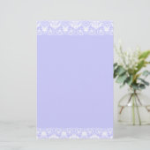 Lacy Damask Border Briefpapier (Stehend Vorderseite)