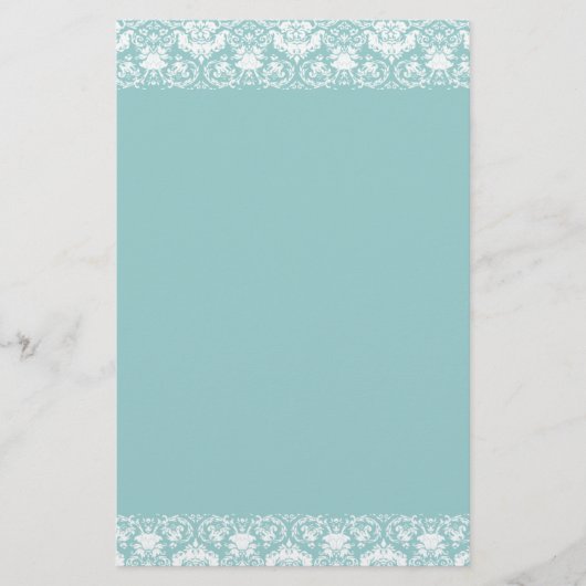Lacy Damask Border Briefpapier (Vorderseite)