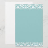 Lacy Damask Border Briefpapier (Vorne/Hinten)