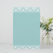 Lacy Damask Border Briefpapier (Stehend Vorderseite)