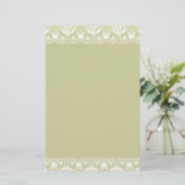 Lacy Damask Border Briefpapier (Stehend Vorderseite)