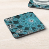 Lacy Doily in Blue Untersetzer (Linke Seite)