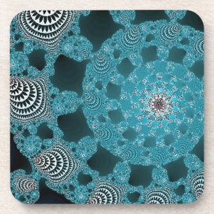 Lacy Doily in Blue Untersetzer