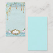 Lacy frills n rosa roses Visitenkarten Visitenkarte (Vorne/Hinten)