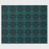 Lacy gepunkteter Leopard-Türkis-aquamarines Geschenkpapier (Flach)