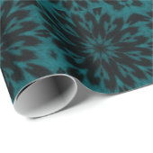 Lacy gepunkteter Leopard-Türkis-aquamarines Geschenkpapier (Rolleneckpunkt)