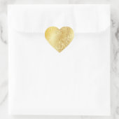 Lacy Gold Heart Sticker (Tasche)