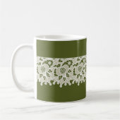 Lacy Green Coffee Tasse (Links)