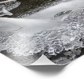 Lacy Ice Pattern Foto Print (Ecke)