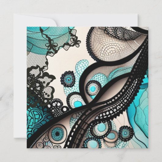 Lacy Lady Dankeskarte (Vorderseite)