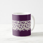 Lacy Lila Coffee Tasse (VorderseiteRechts)
