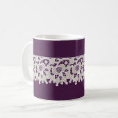 Lacy Lila Coffee Tasse (Vorderseite Links)
