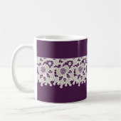 Lacy Lila Coffee Tasse (Links)