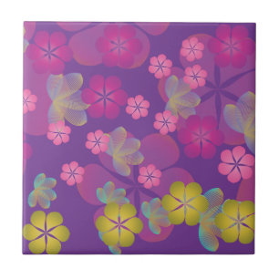 Lacy Lotus Lila Fliese