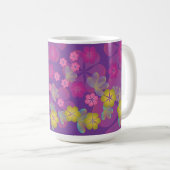 Lacy Lotus Lila Kaffeetasse (VorderseiteRechts)