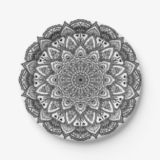 Lacy Mandala-Papier-Teller Pappteller