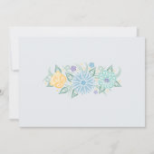 Lacy Mason Jar Baby Shower Baby Boy Einladung (Rückseite)