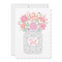 Lacy Mason Jar Babydusche Es ist eine Einladung fü