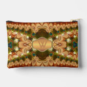 Lacy Peacock Ruffles Individuelle Name Bags Zubehörtasche (Rückseite)