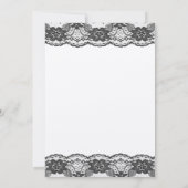 Lacy Probe Dinner (Champagner) Einladung (Rückseite)