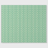 Lacy Seafoam grüner viktorianischer Druck Geschenkpapier (Flach)